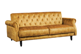 Sofa bed MAISON BELLE AFFAIRE 220cm velvet mustard yellow