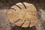 Couchtisch LEAF 75 cm mit Hairpin-Beinen Mangoholz natur