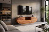 TV-Board ORGANIKO 160cm oval Palisander braun