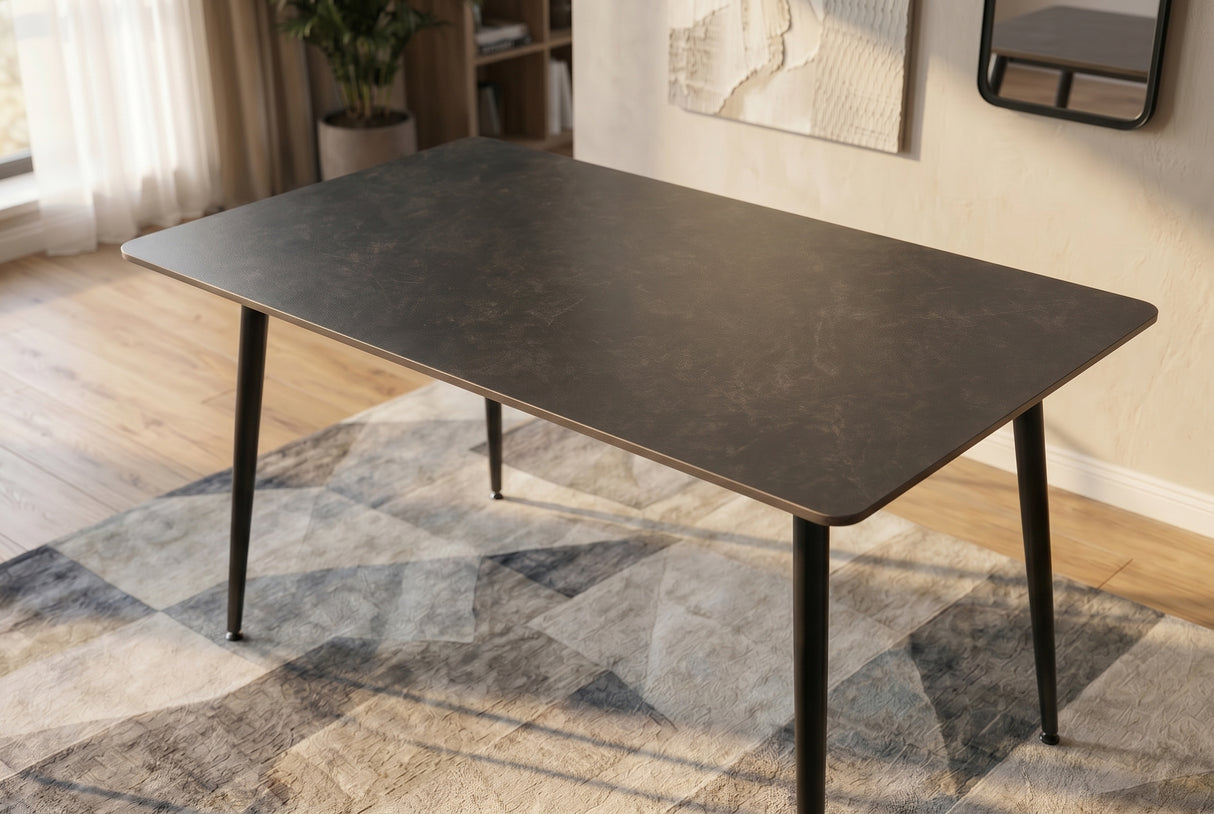 Dining table MILANO 120cm ceramic grey