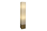 Floor lamp AGAPUNE 120cm bamboo natural brown w/ white lampshade