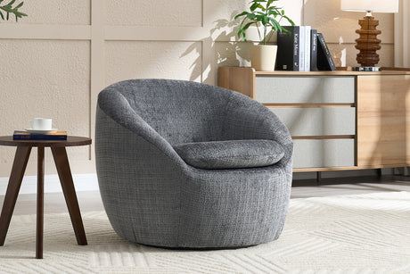 Sessel ALPINE 360° drehbar, Strukturstoff grau