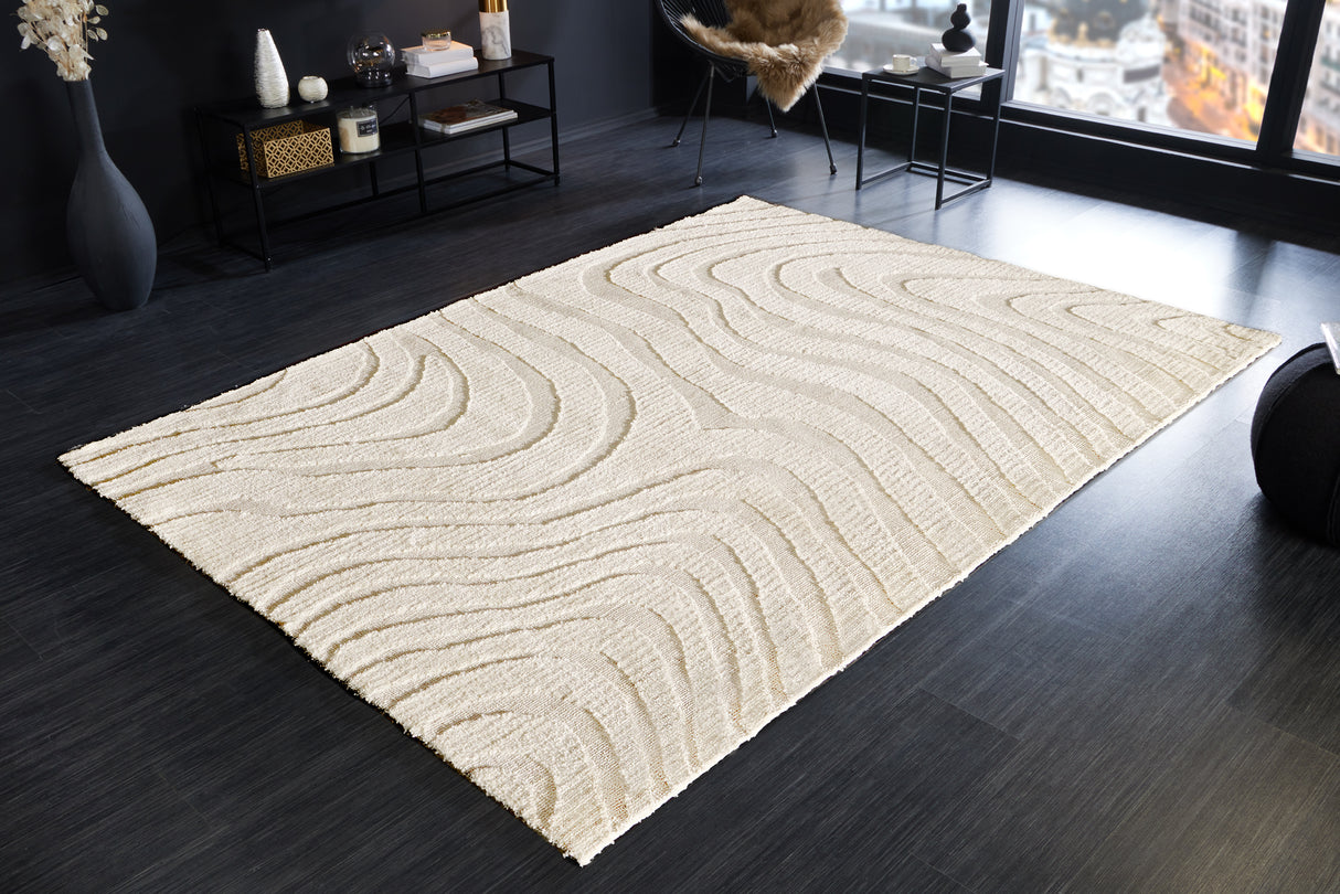 Teppich Wave 170x240cm cremebeige