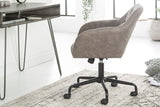 Office chair THE DUTCH COMFORT 46-55cm with armrests velvet taupe