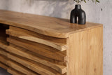 TV lowboard RELIEF 200cm hanging acacia wood natural