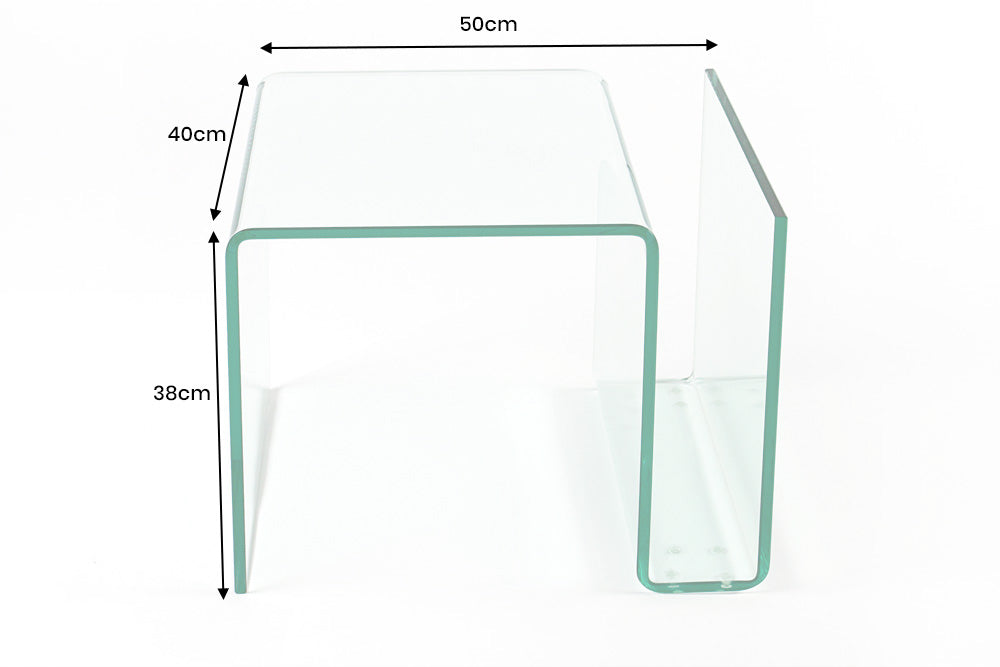 Coffee table FANTOME 50cm 12mm tempered glass