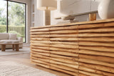 Sideboard RELIEF 160cm Akazienholz natur