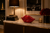 Deko DISCO LIPPEN 35cm Mosaik rot