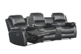 Cinema armchair HOLLYWOD 3-seater artificial leather black