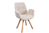 Swivel chair BALTIC bouclé beige