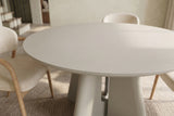 Esstisch ORGANIKO 120cm rund greige beige