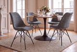 Chair SCANDINAVIA MEISTERSTÜCK  textured fabric grey