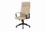 Bürostuhl LAZIO 49-59cm mit Wippfunktion Samt Velours Beige