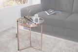 Side table ART DECO 50cm copper black