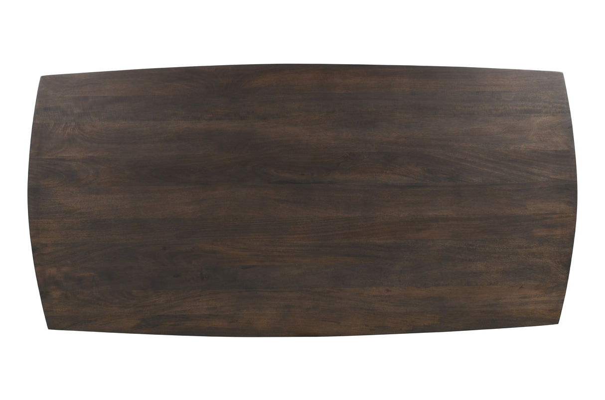 Esstisch GRAND 200cm Mangoholz dunkelbraun grau