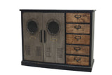 Sideboard NAUTILUS 105cm Kiefernholz Vintage Braun