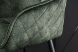 Bar chair EUPHORIA 74cm velvet green