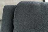 Cinema armchair HOLLYWOOD textured fabric dark grey