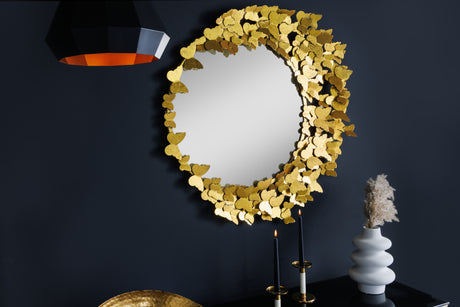 Wall mirror BUTTERFLY 80cm gold