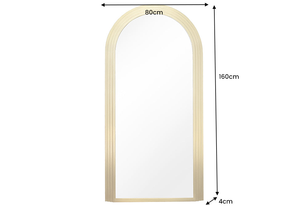 Wall mirror ART DECO 160cm gold