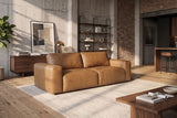 Sofa BIG GEORGE 245cm 3-seater leather cognac
