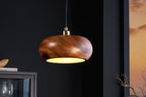 Hängeleuchte ALVA 25cm Eisen und Akazienholz natur