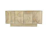 Sideboard ART DECO 170cm 3D Mangoholz naturweiß
