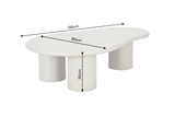 Coffee table ORGANIKO 130cm greige beige
