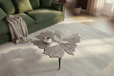Couchtisch GINKGO LEAVES 75cm silber schwarz