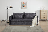 Schlafsofa APARTMENT 215cm 3-Sitzer Samt grau