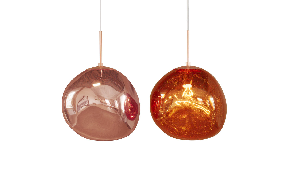 Pendelleuchte LIQUID DIAMOND 35cm Glas kupfer