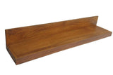 Wandregal MAKASSAR 140cm Mangoholz honigfarben lackiert