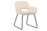 Chair MUSTANG with armrests cord beige