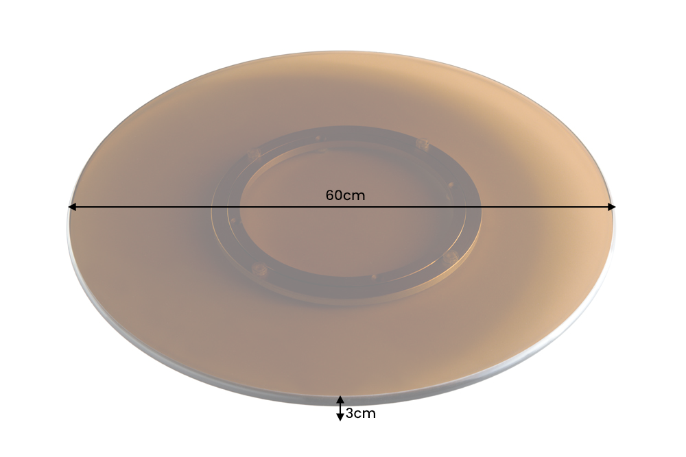 Turnplate SERVANT 60cm 360° tempered glass amber
