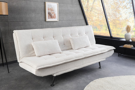 Sofa bed JAZZ 195cm 3-seater cord beige