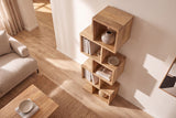 Regal MAKASSAR 150cm Mangoholz natur creme