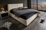 Bett ROCCO 180x200cm Kord beige mit Stauraum