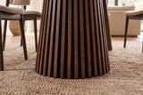 Esstisch VALHALLA WOOD rund 120-160-200 cm ausziehbar Eiche dunkel