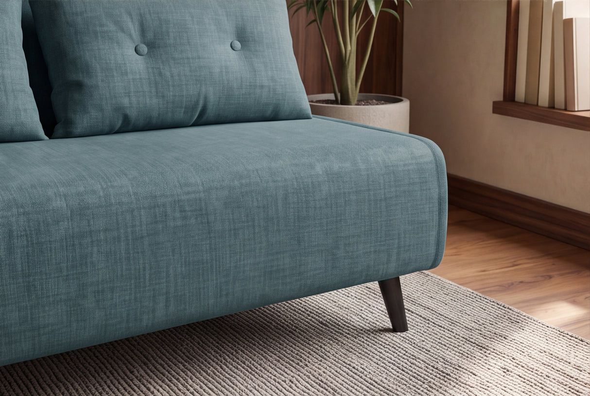 Sleeping chair SMART MULTIFUNCTION 140cm velvet petrol