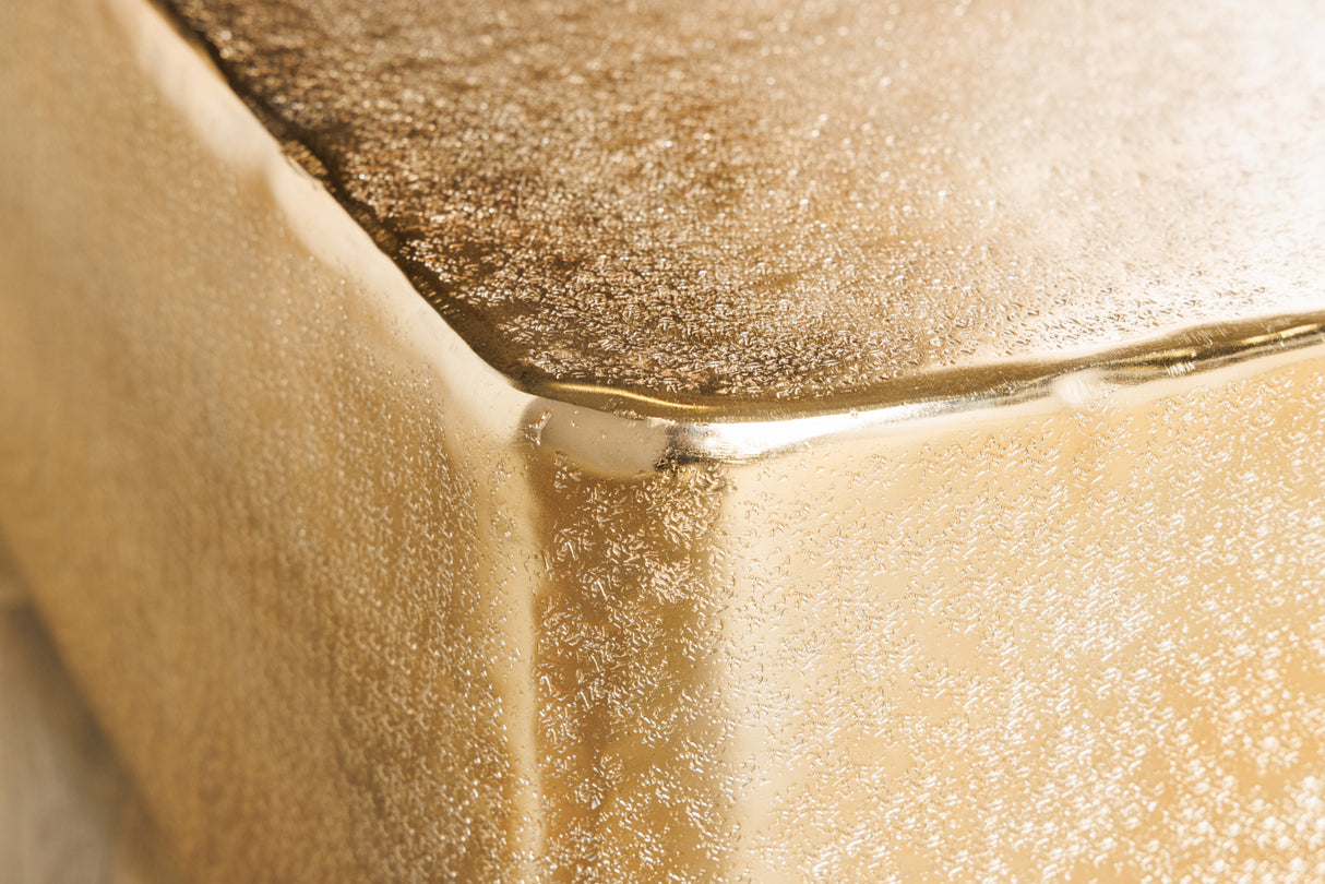 Coffee table UNIT 70cm hammer stroke effect gold