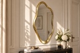 Wall mirror EMBER 100cm frame gold