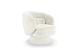 Sessel BOSSA NOVA drehbar Bouclé weiß