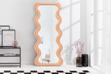 Wall mirror CURVY 160cm apricot