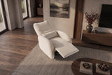 Cinema armchair PRIORITY 360° rotatable electrically adjustable w/ USB port textured fabric beige