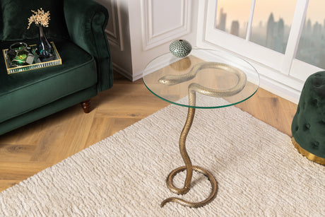 Beistelltisch WILDLIFE SNAKE 60cm Antik Kupfer