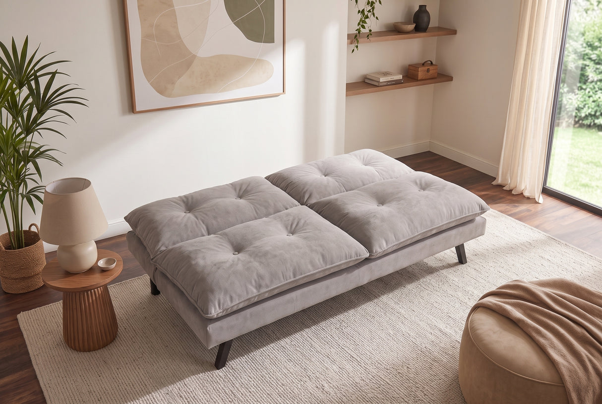 Schlafsofa COCOONING 190 cm 3-Sitzer Chenille beige