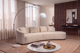 Floor lamp BIG BOW 175-205cm white w/ marble base