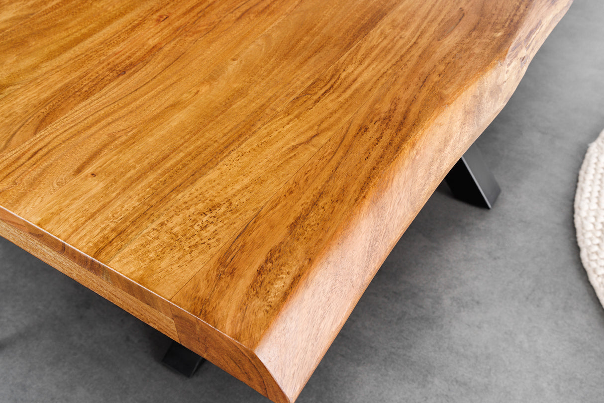 Dining table MAMMUT 200cm acacia wood 50mm natural brown