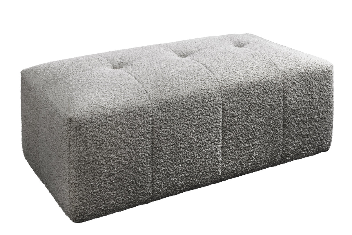 Sofa ROYAL 120cm Federkern Bouclé grau