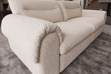 Sofa SIXTH SENSE 210cm 3-Sitzer Bouclé beige